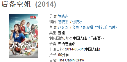 013届毕业生杜晓冰作为主创参与《<em>后备空姐</em>》